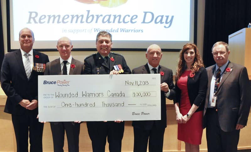 Bruce Power Raises $100,000 for Wounded Warriors Canada