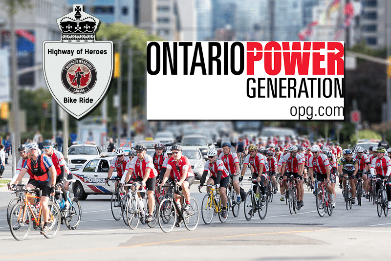 ONTARIO POWER GENERATION EMPOWERS FUNDRAISING FOR HIGHWAY OF HEROES BIKE RIDE