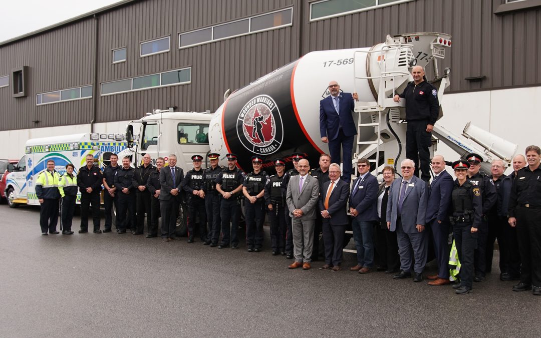 CITY OF BELLEVILLE, BELLEVILLE POLICE, FIRE AND HASTINGS-QUINTE  PARAMEDIC SERVICES PARTNER WITH WOUNDED WARRIORS CANADA