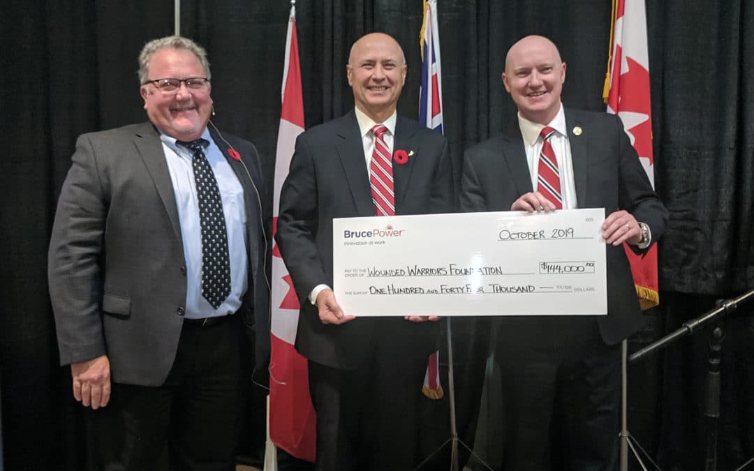 BRUCE POWER AND PARTNERS REACH $1 MILLION RAISED FOR WOUNDED WARRIORS CANADA