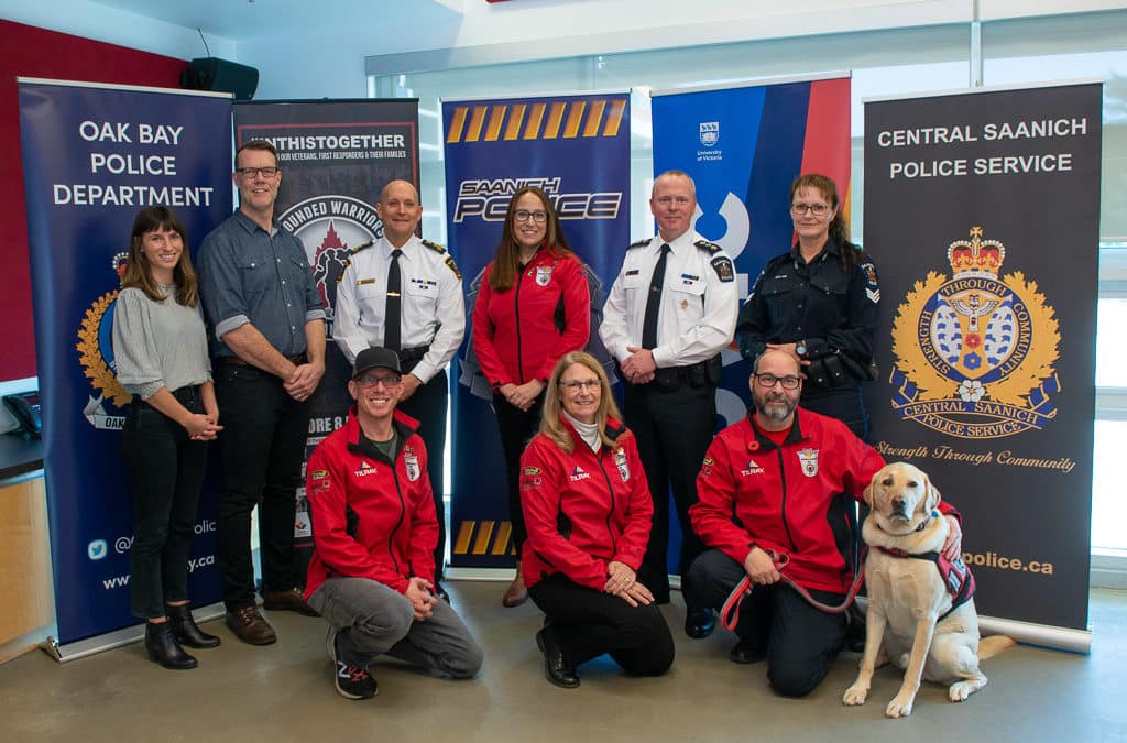 WOUNDED WARRIORS CANADA PARTNERS WITH SAANICH POLICE DEPARTMENT & THE UNIVERSITY OF VICTORIA