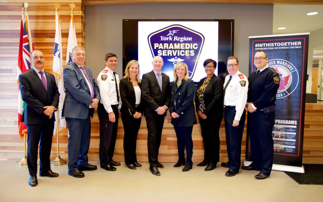 WOUNDED WARRIORS CANADA PARTNERS WITH YORK REGION PARAMEDICS