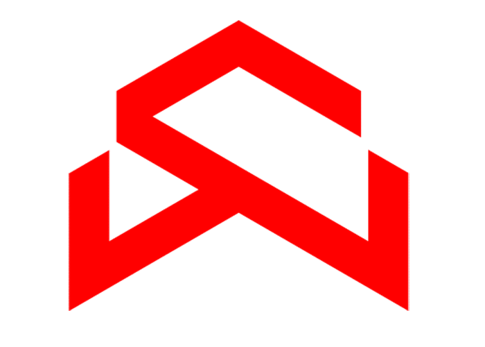 Red colour Strength Warrior logo